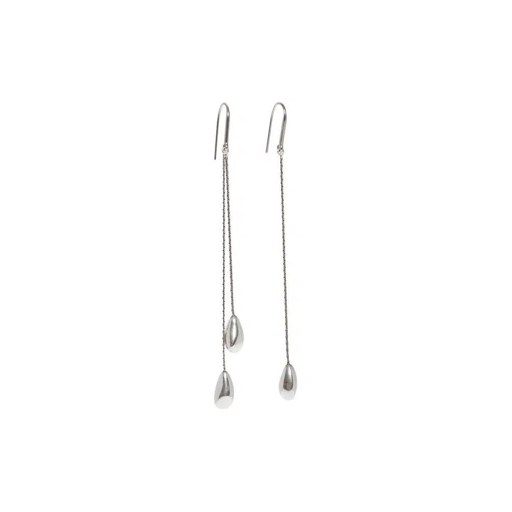 Серьги Isabel Marant Asymmetric Drop Earrings 'Серебряный' 1