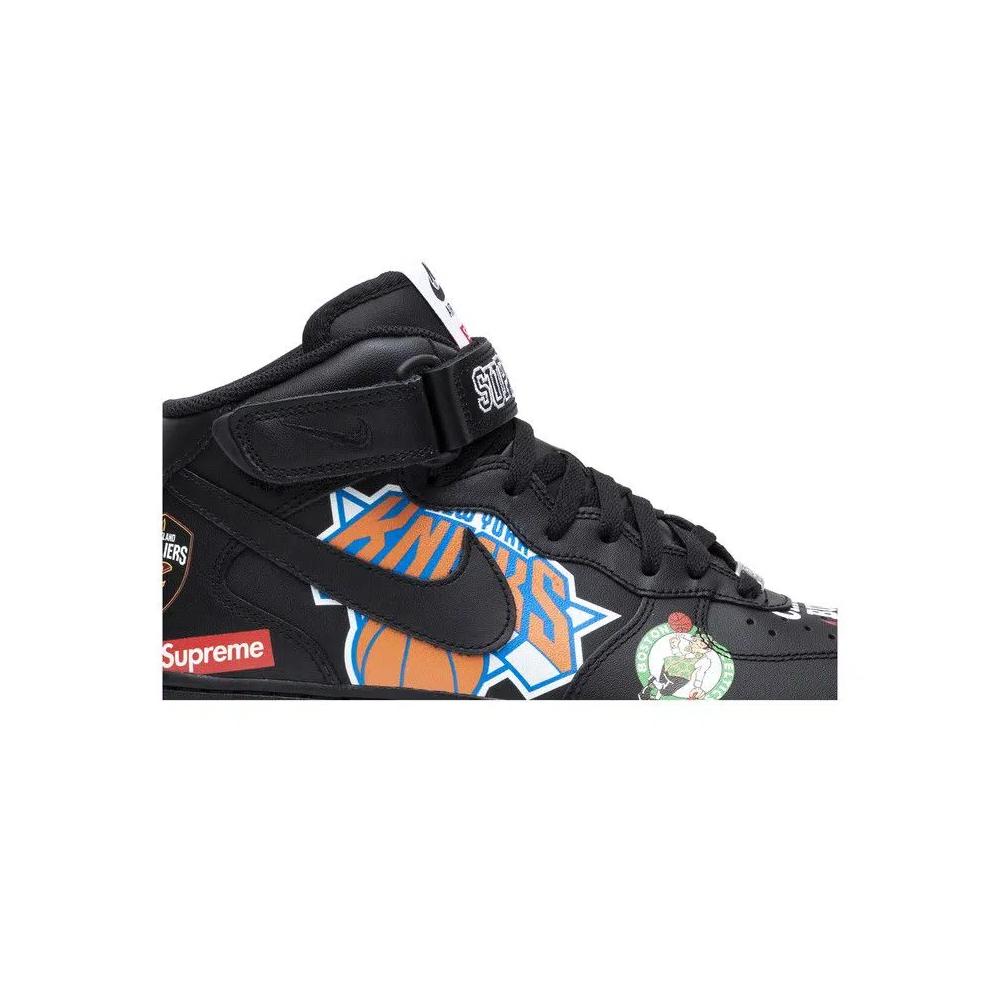 Кроссовки Supreme x NBA x Nike Air Force 1 Mid 07 'Black' 2