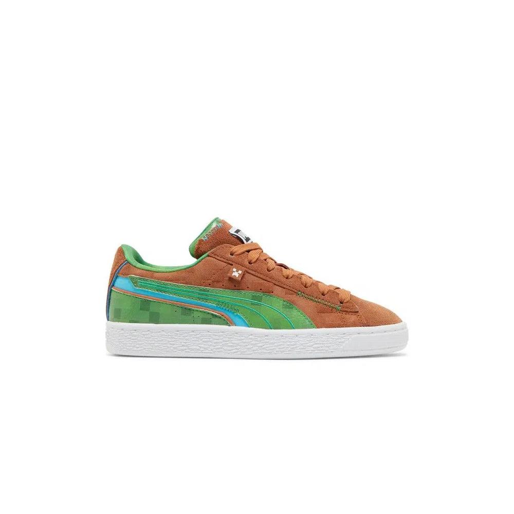 Кроссовки Minecraft x Puma Suede Jr 'Grass Block' 1