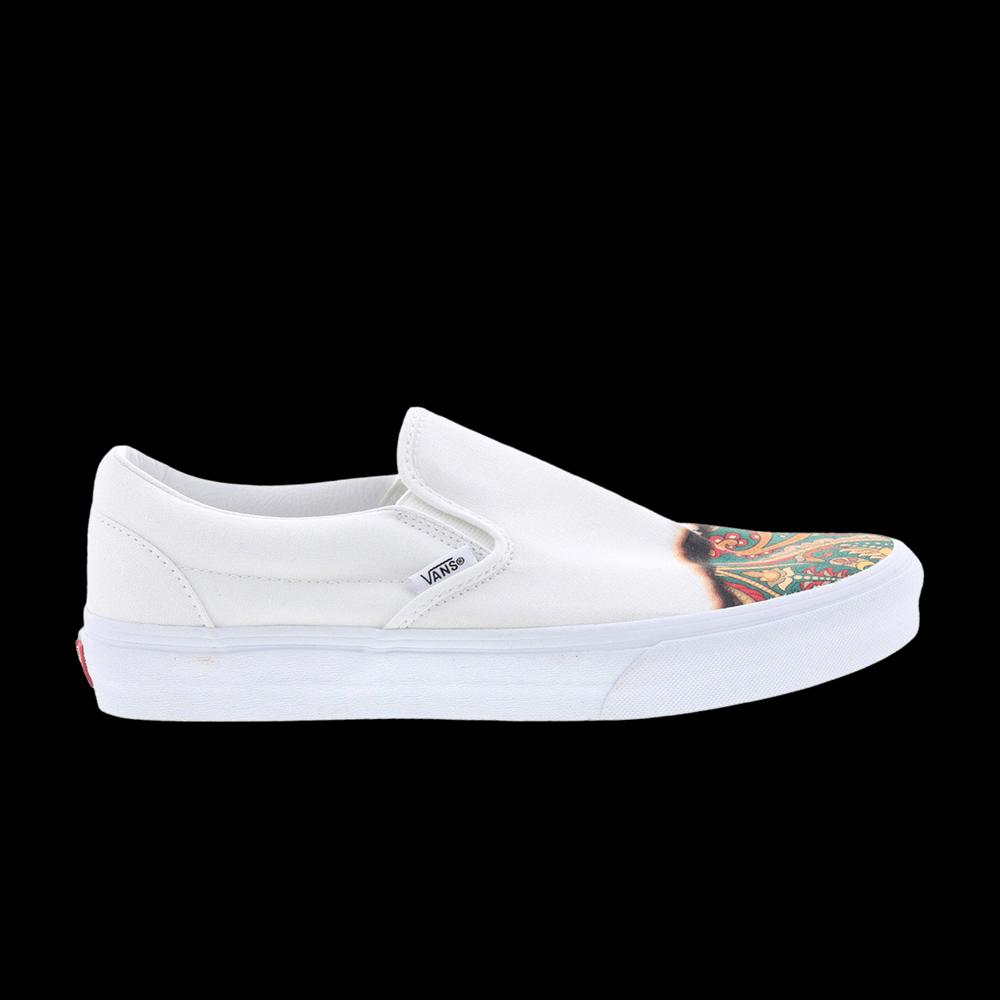 Кроссовки Vans Classic Slip-On 'Big Reveal White Paisley' 1
