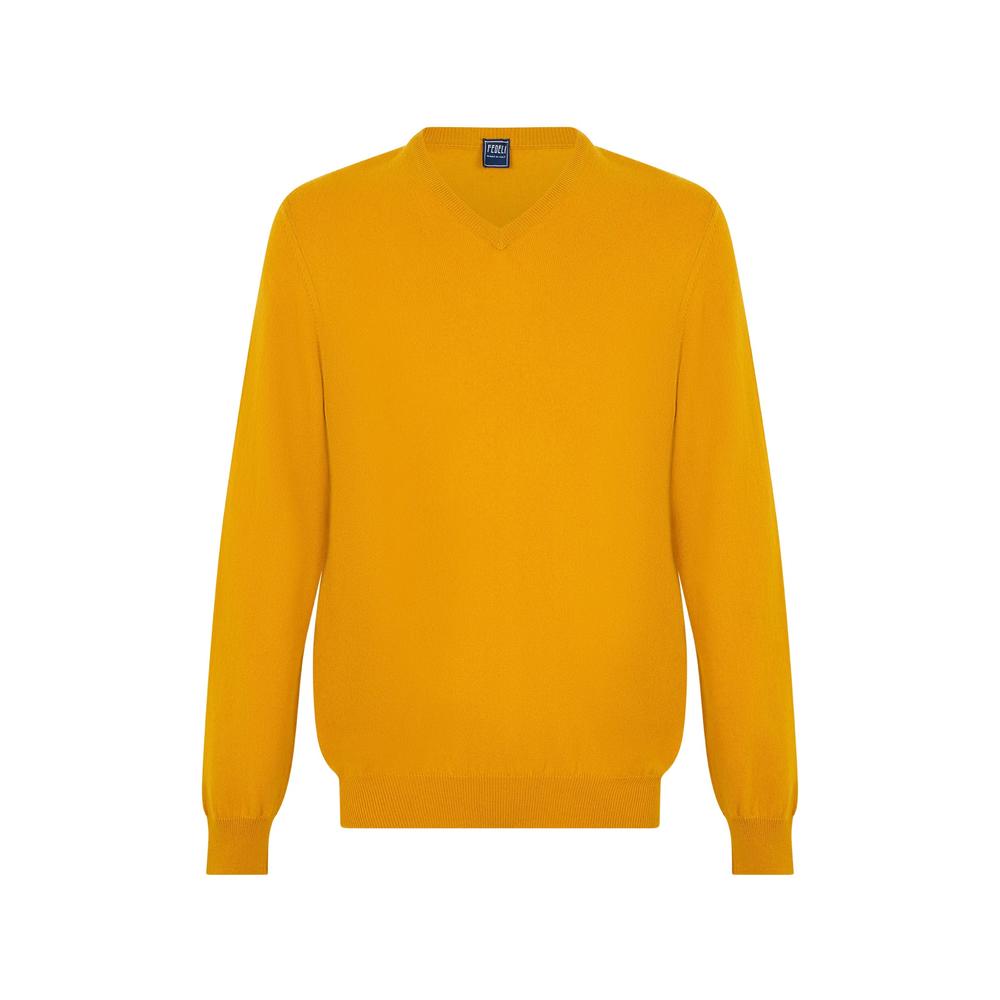 V-neck cashmere sweater 1