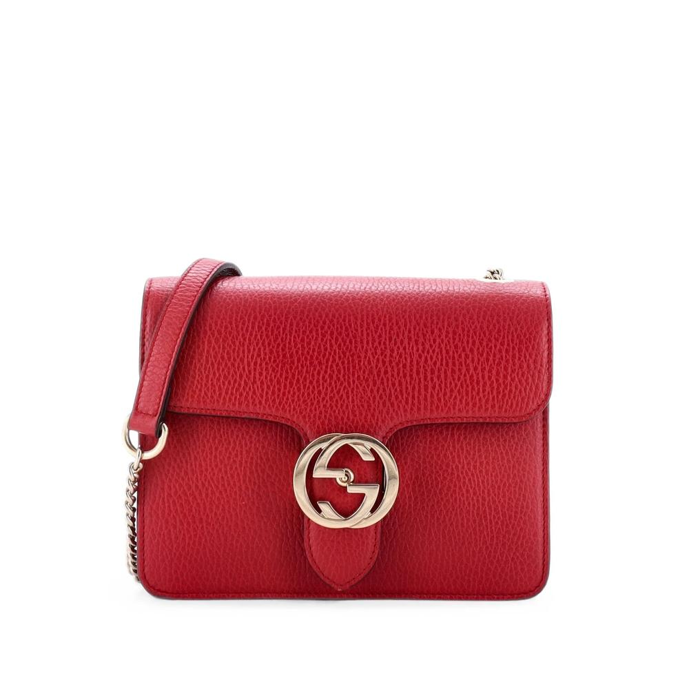 Interlocking Leather Small shoulder bag 1