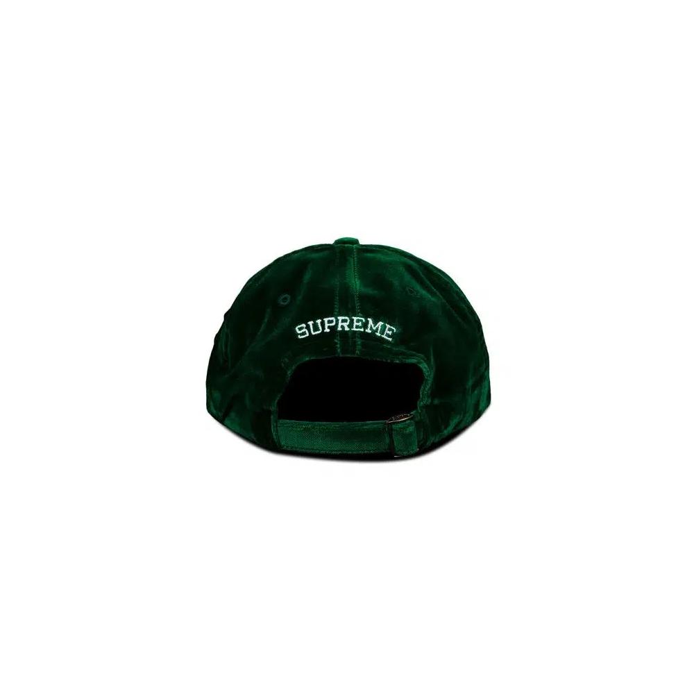 Бейсболки Supreme Velvet S Logo 6-Panel 'Зеленый' 2