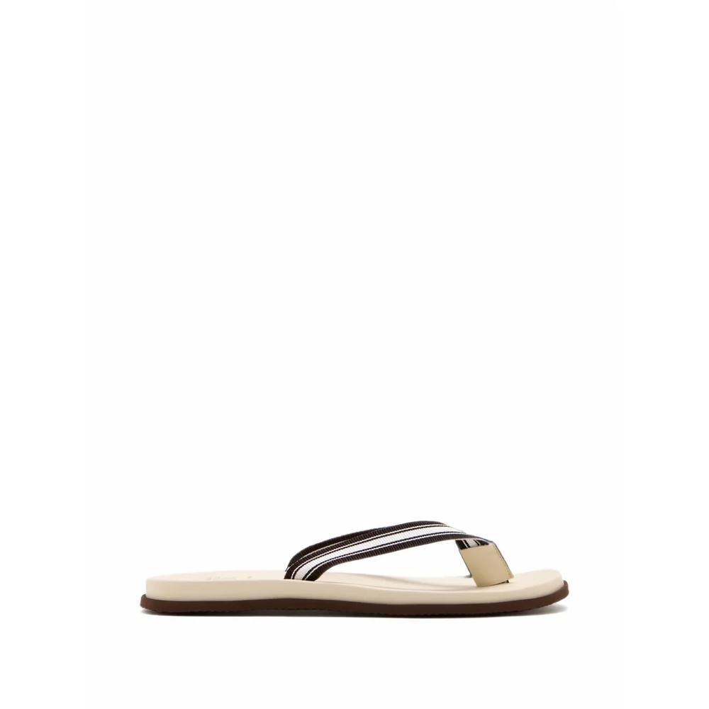 striped thong-strap sandals 1