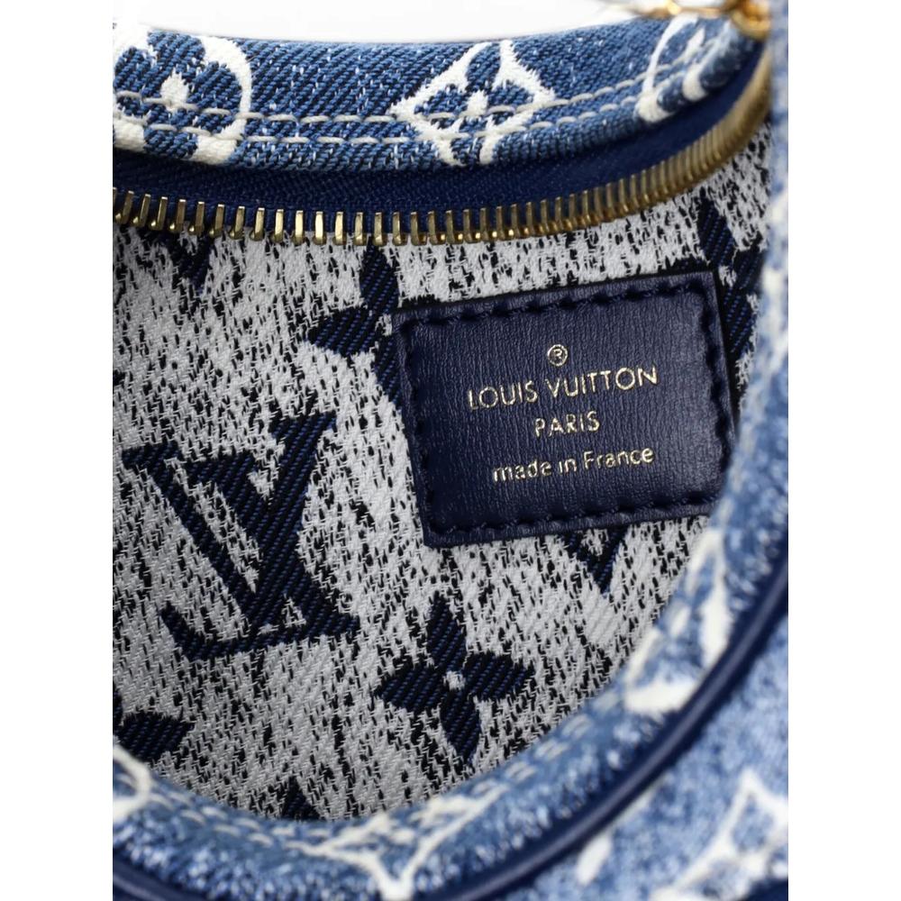 Сумка-хобо Loop Monogram Jacquard Denim 6