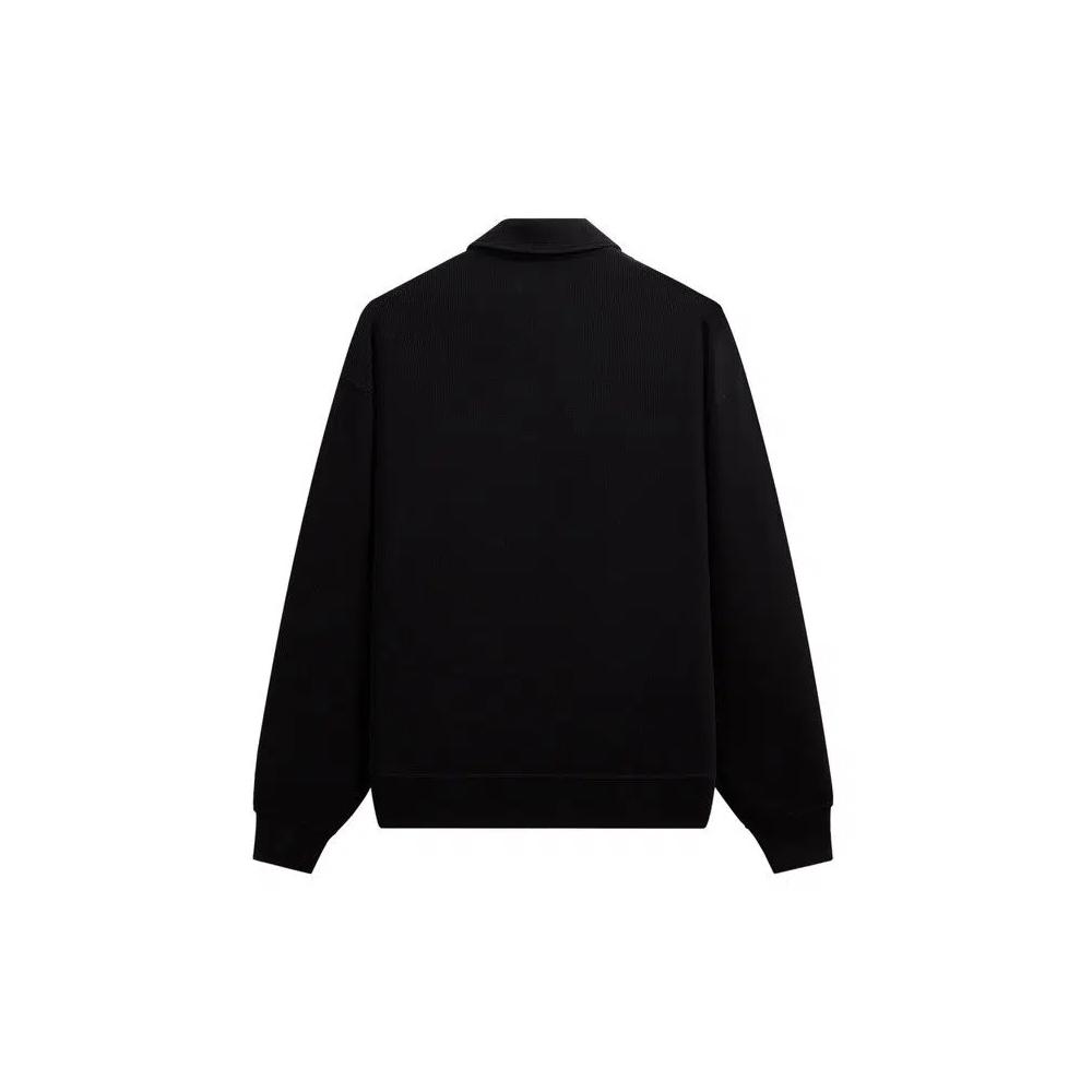 Поло Kith Micro Waffle Nelson Rugby Pullover 'Black' 2