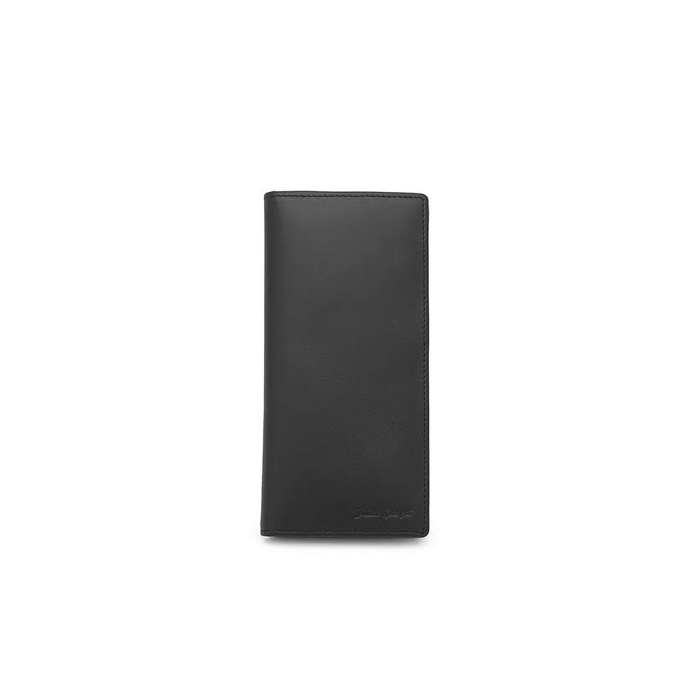 Мужской кожаный бифолд-кошелек с защитой RFID - Черный 1