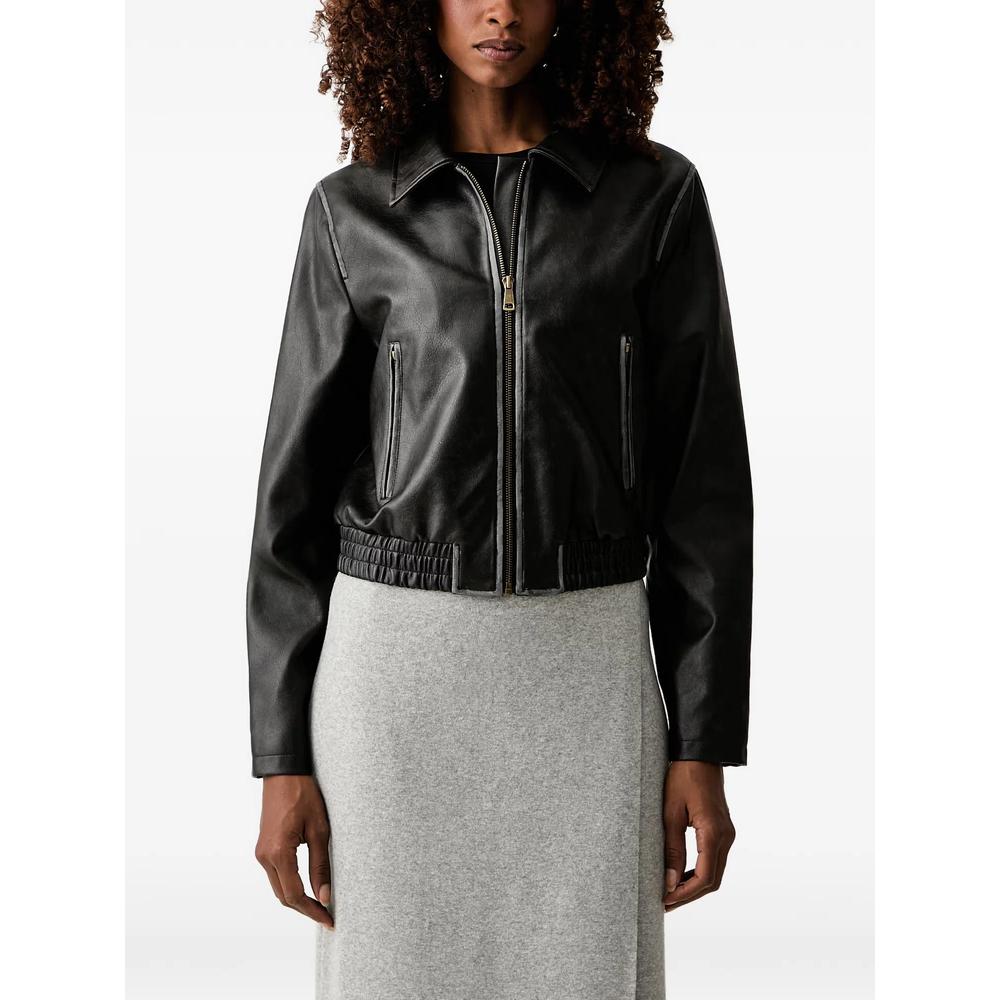 elasticated-hem zip-up jacket 1