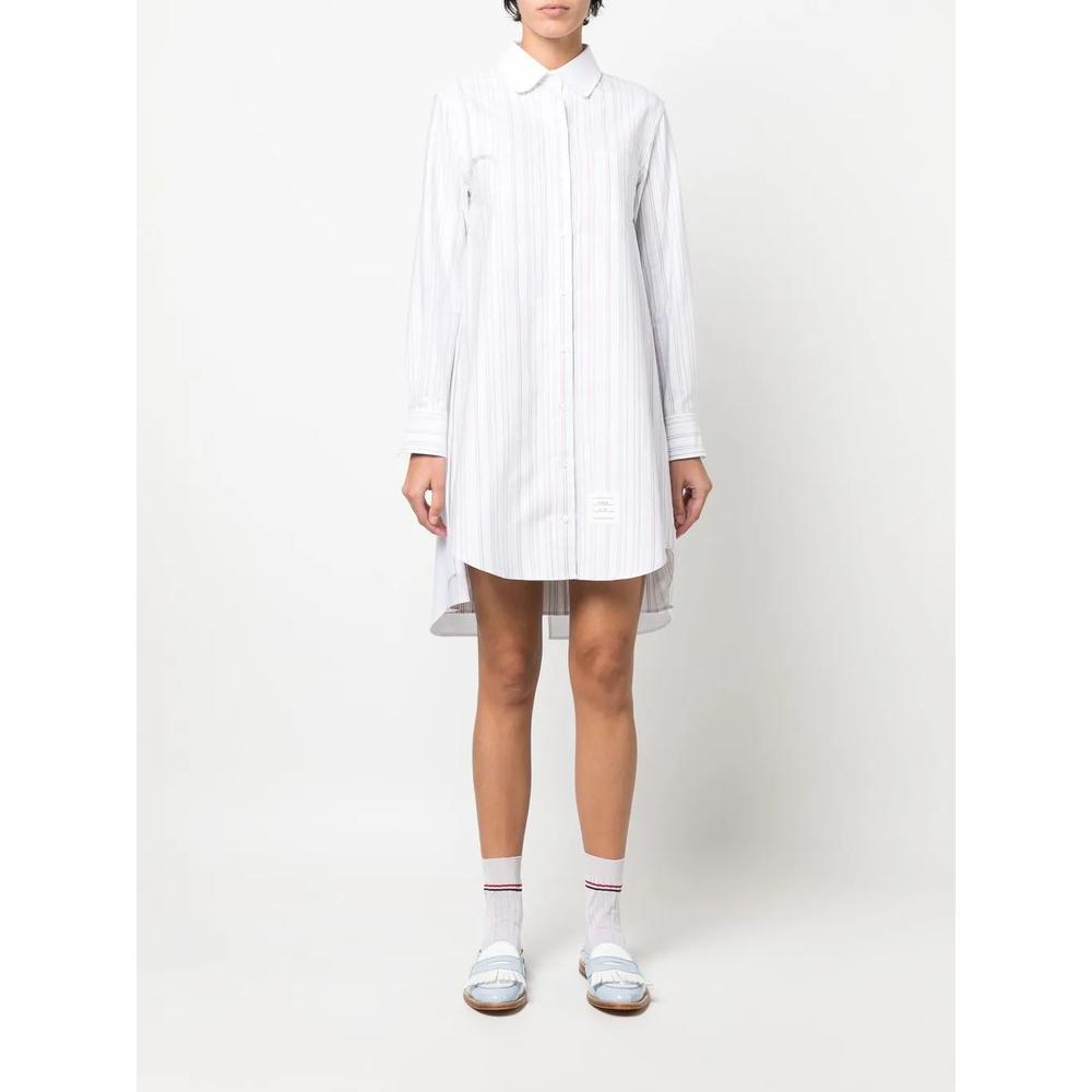 striped pleat-detail shirtdress 2