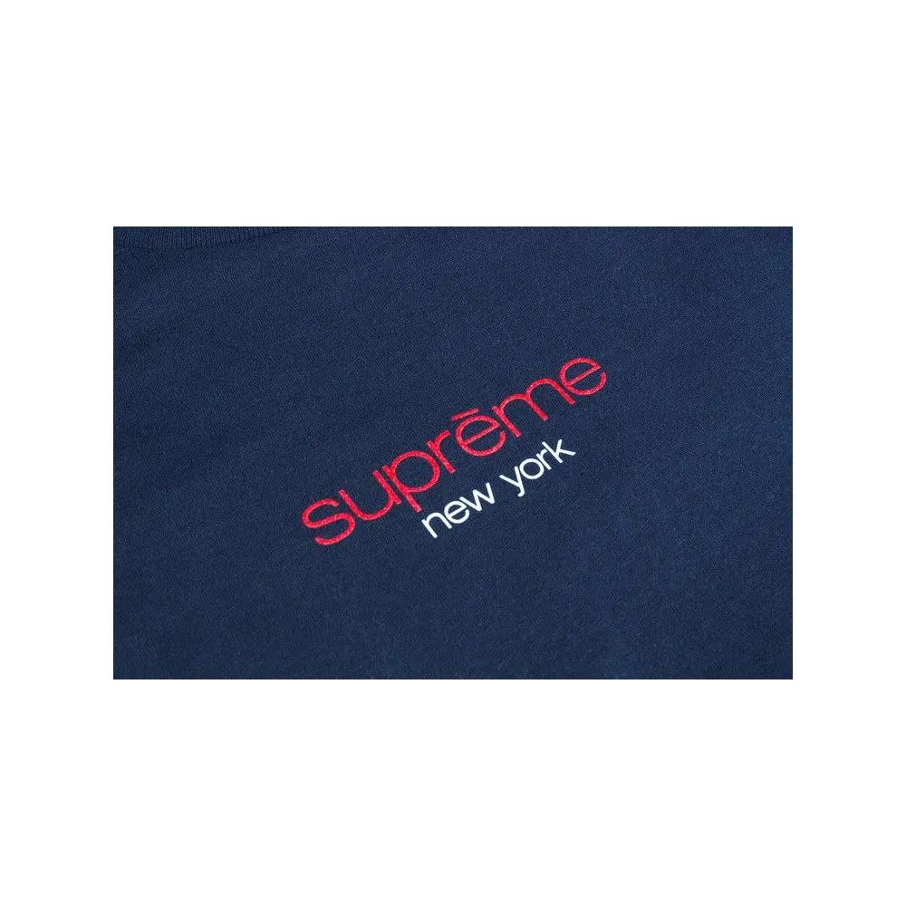 Футболки Supreme Classic Logo Tee «Navy» 2