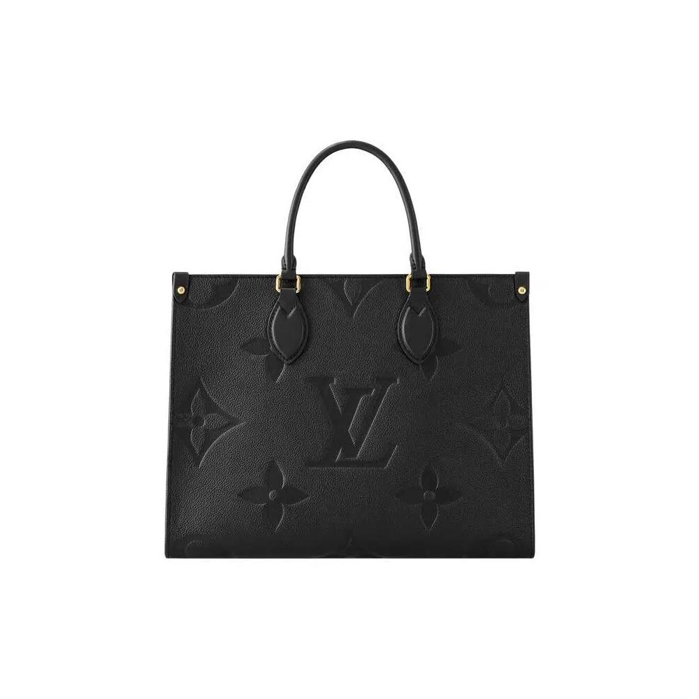 Сумки-тоут Louis Vuitton Onthego MM 'Black Monogram Embossed Empreinte Cowhide Leather' 2
