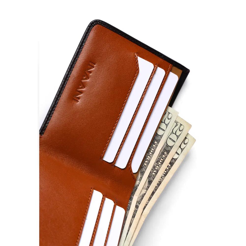 Le Reve Hand Pocket, коричневый кожаный кошелек 5