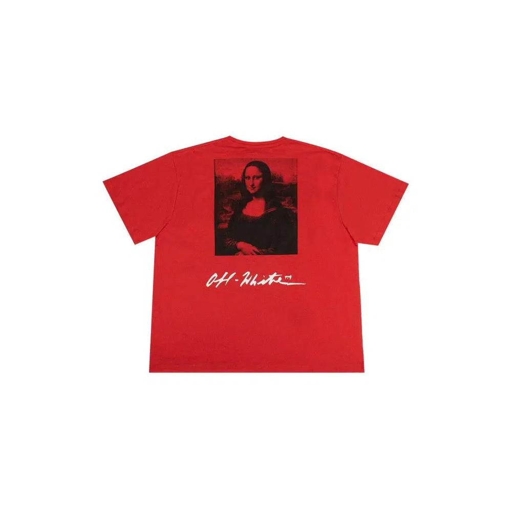 Футболки Off-White Mona Lisa Oversized T-Shirt 'Red' 2