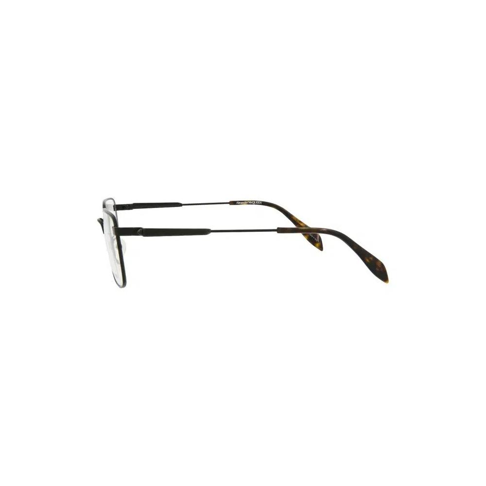 Очки Alexander McQueen Square-Frame Metal Optical Frames 'Black Transparent' 3