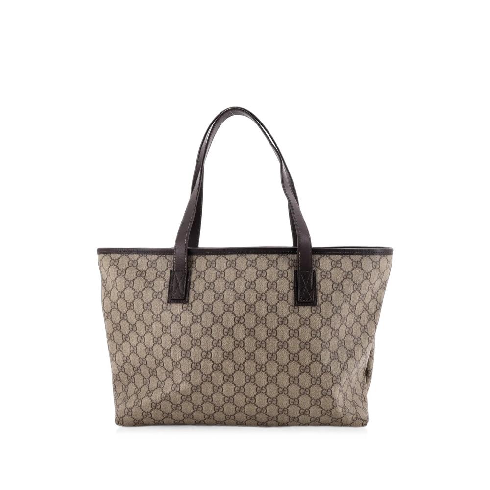 Plus GG Coated Canvas with Leather Medium tote bag 2