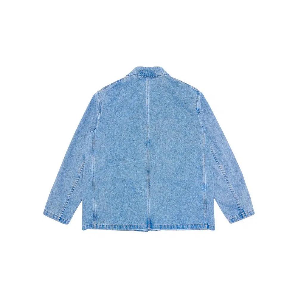 Джинсовые куртки Marni Bleached Coated Denim Jacket 'Кобальтовый' 2