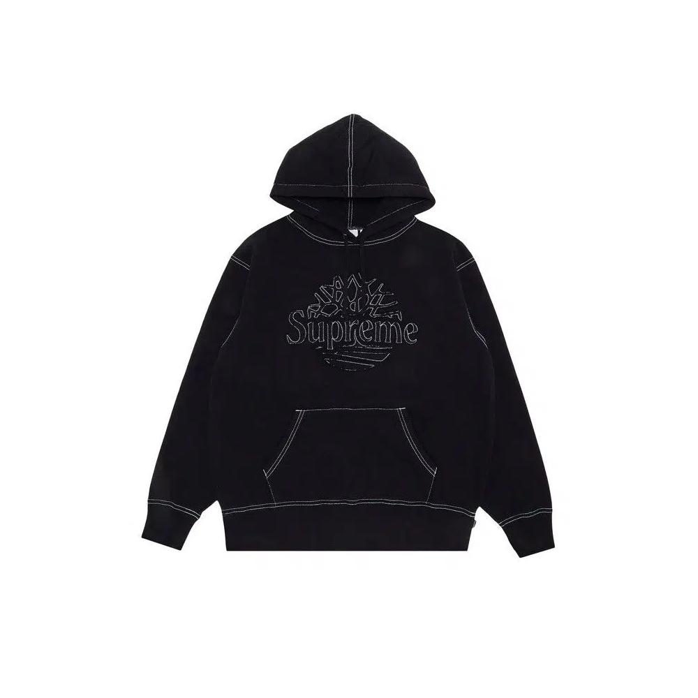 Худи Supreme x Timberland Hooded Sweatshirt 'Black' 1