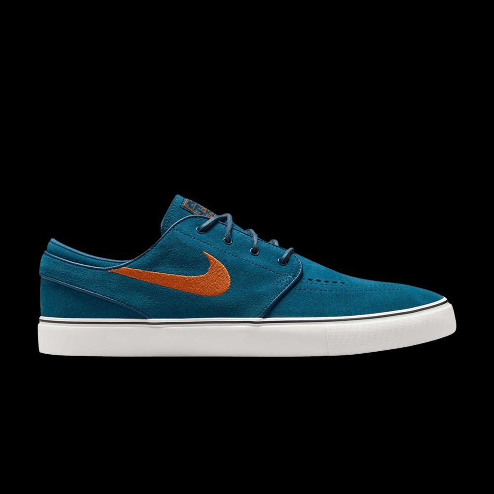 Повседневные скейтбординговые кроссовки Nike Zoom Stefan Janoski OG+ SB «Blue Force Campfire Orange» 1