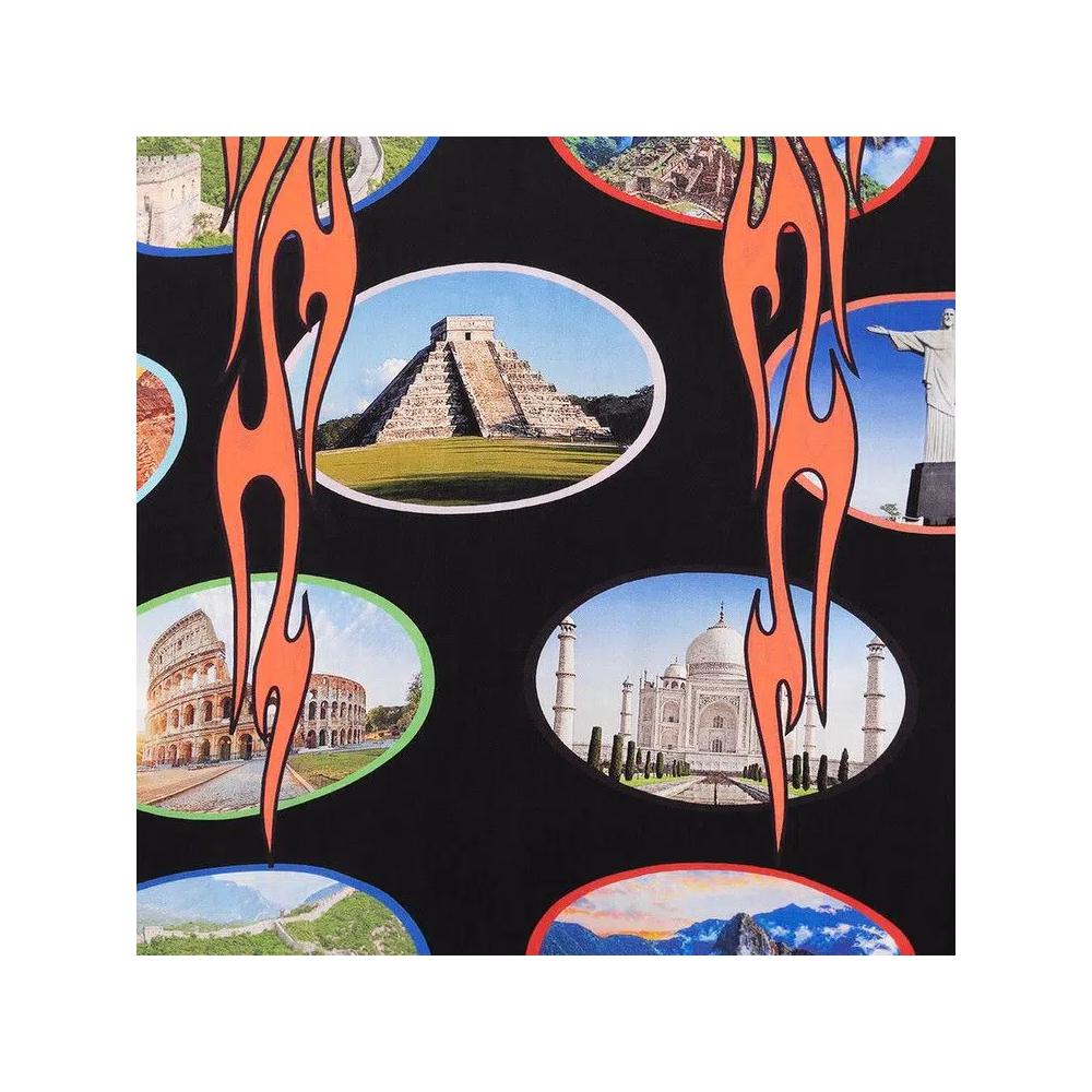 Рубашки на пуговицах Pleasures 7 Wonder Camp Shirt 'Black' 4