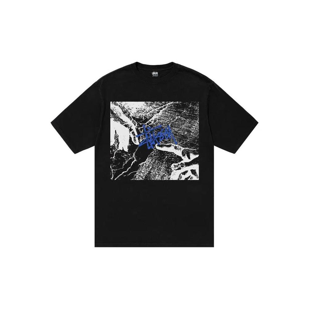 Футболки Stussy Creation Tee Pigment Dyed 'Black' 1