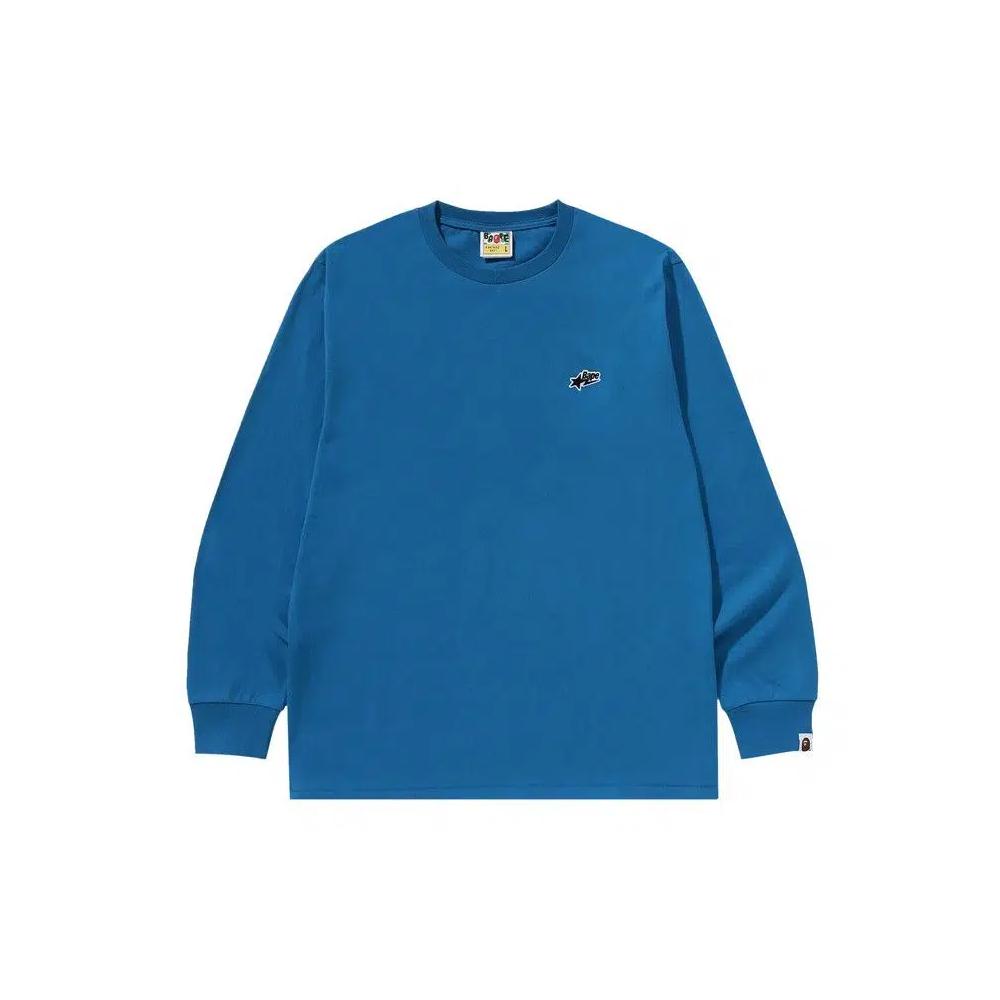 Футболка с длинным рукавом BAPE Sta One Point Long-Sleeve Tee 'Blue' 1