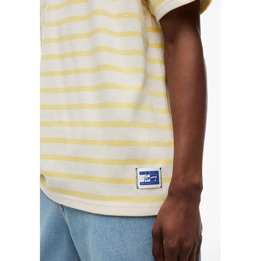 Футболка свободного кроя с полоской и логотипом - Tommy Jeans 3