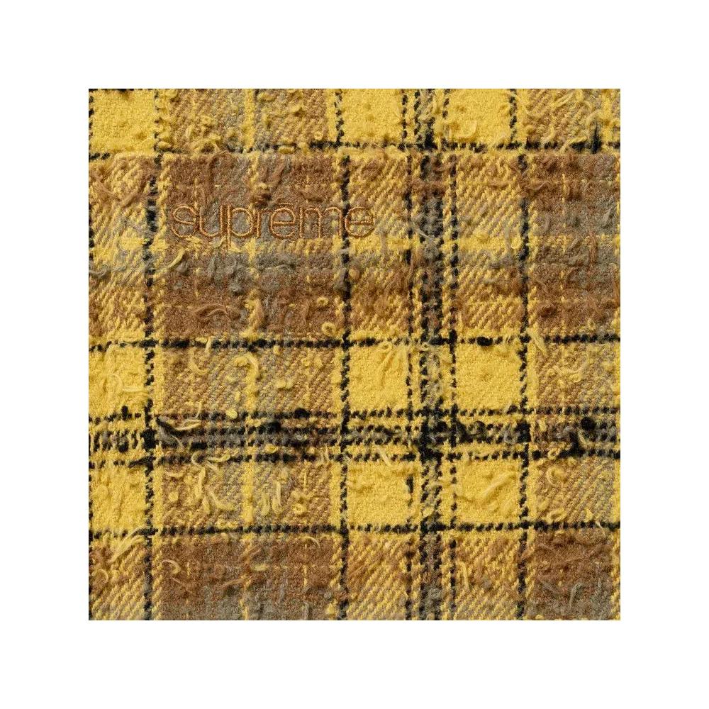 Фланелевые рубашки Supreme Frayed Textured Plaid Shirt 'Gold' 2