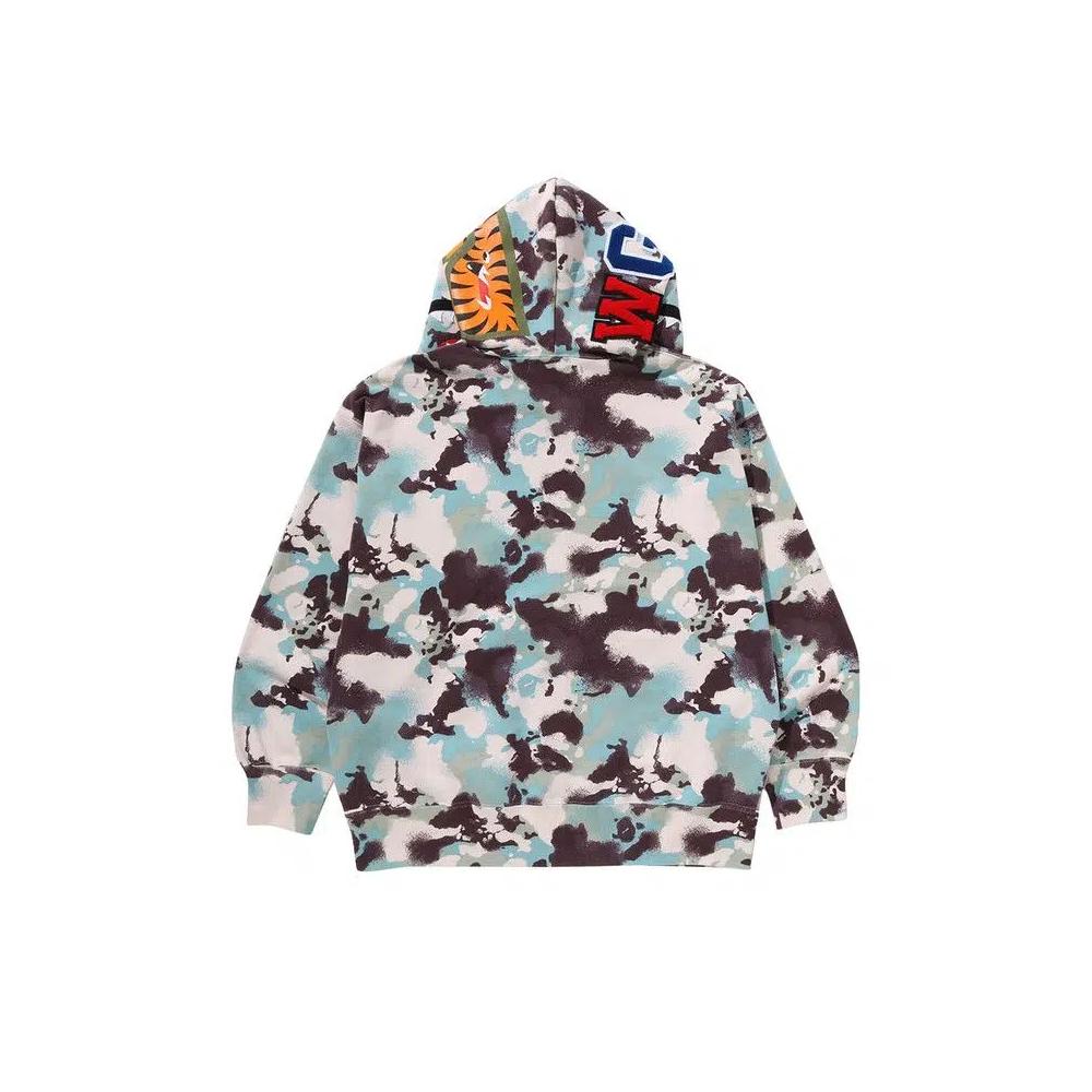 Толстовки на молнии BAPE Map Camo Shark Relaxed Fit Full Zip Hoodie «Мультиколор» 2