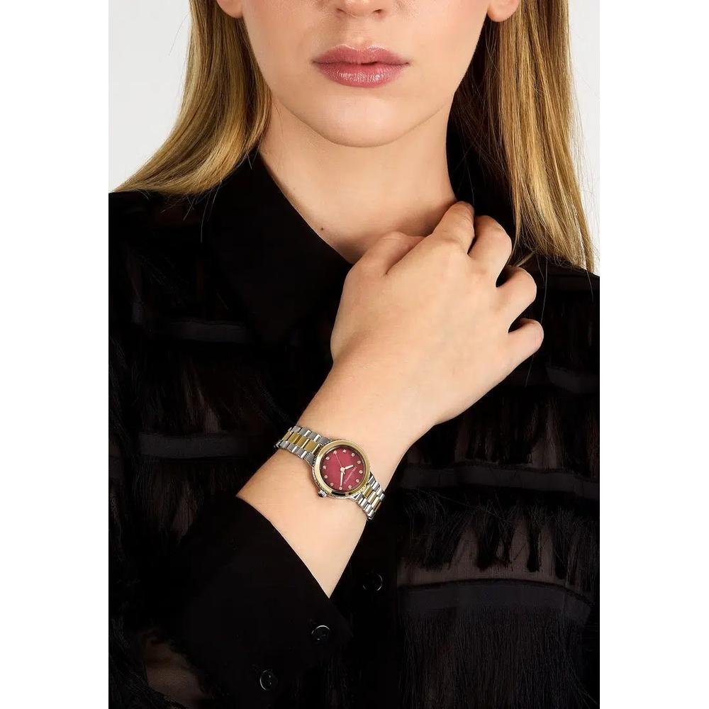 【2 года гарантии】KARL LAGERFELD Kaiser Collection 28mm Женские красные кварцевые часы R0553104512 2