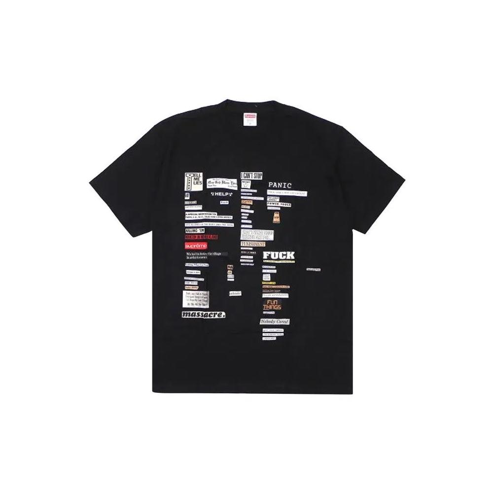 Футболки Supreme Cutouts Tee «Чёрный» 1