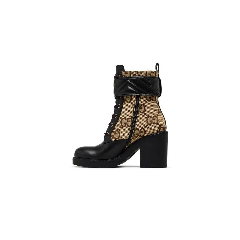 Ботинки Gucci Wmns Double G Ankle Boot 'Camel Ebony' 3