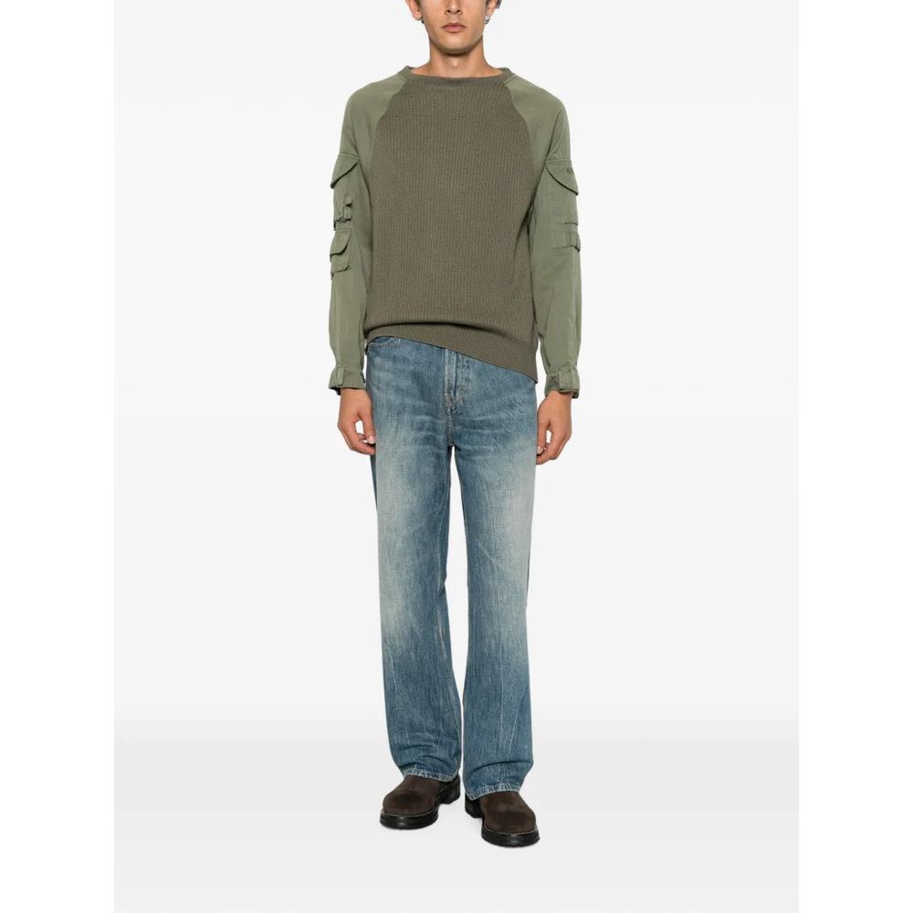 cargo-pocket panelled sweater 2