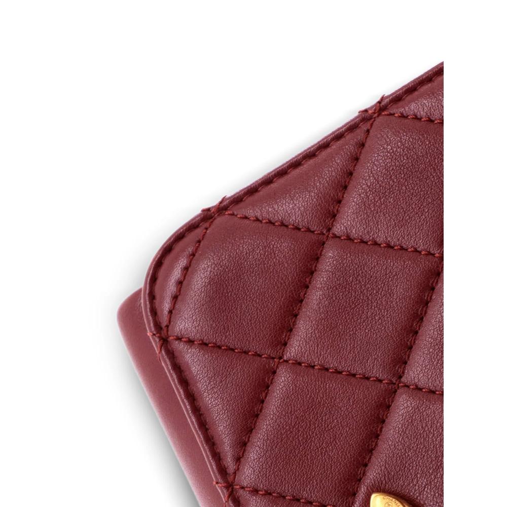 Мини-сумка на плечо Pearl Boy Chain Flap Bag Quilted Calfskin 6
