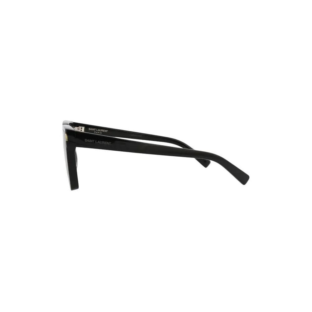 Очки Saint Laurent Square-Frame Recycled Acetate Sunglasses 'Black Grey' 3
