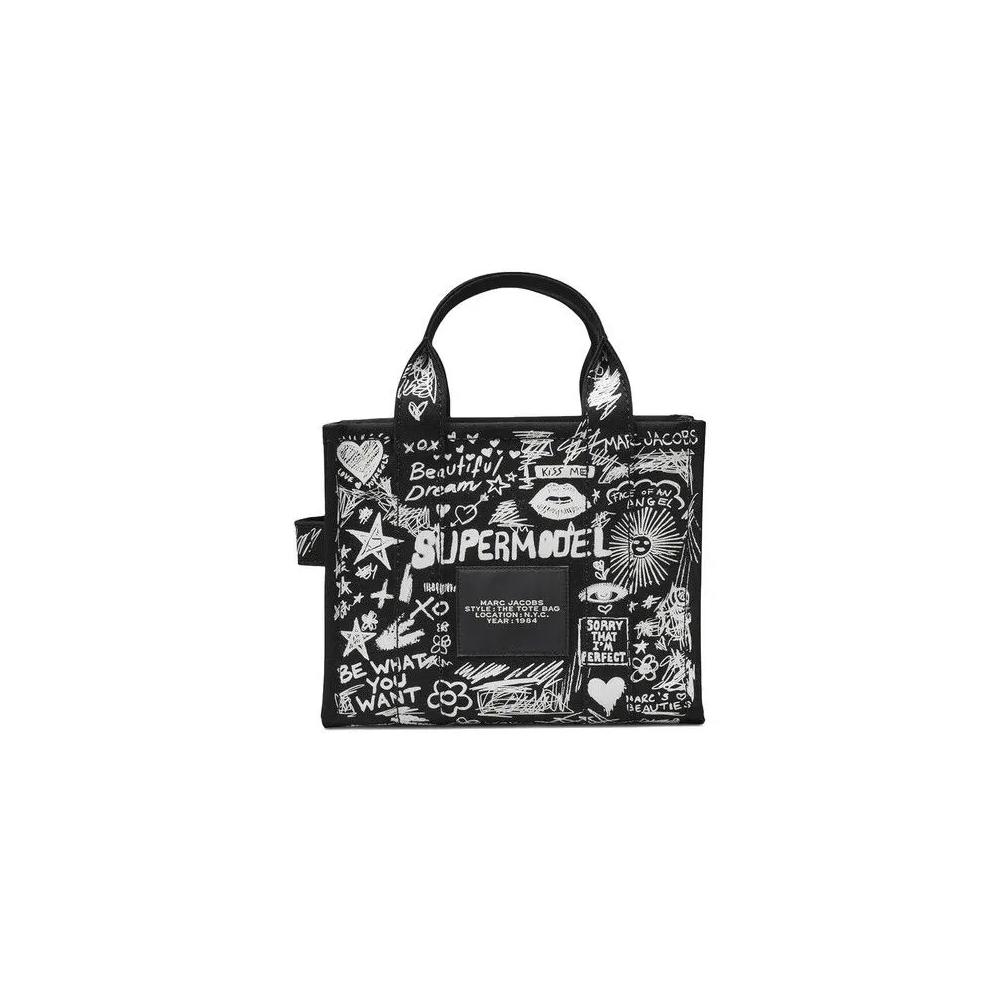 Сумки-тоут Marc Jacobs Punk Scribble Canvas Small Tote Bag 'Black/Multicolor' 2