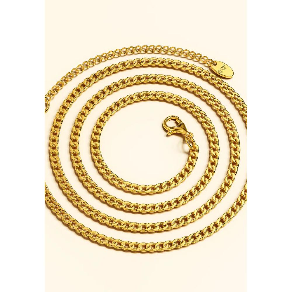 Ожерелье Estelle Chain Link с золотым покрытием 5