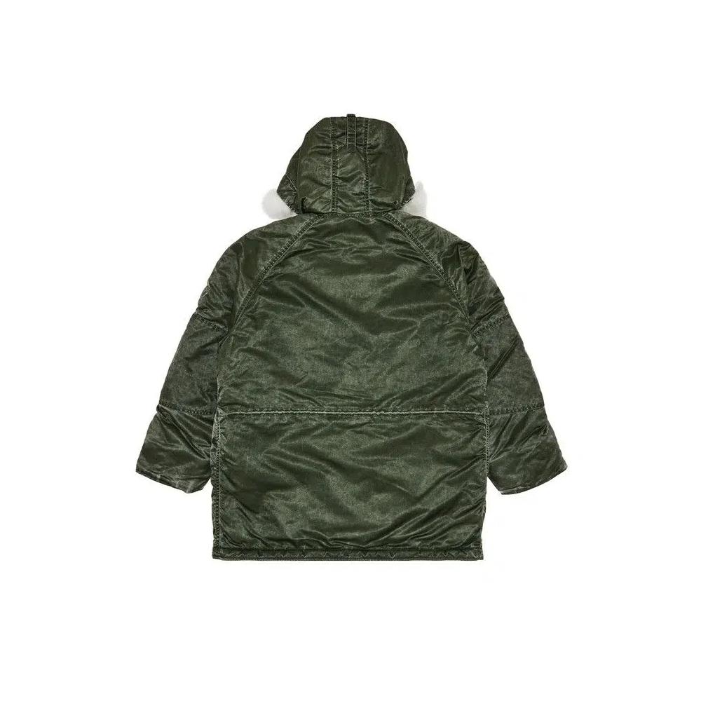 Парки Supreme Washed Flight Satin N-3B Parka «Оливковый» 2