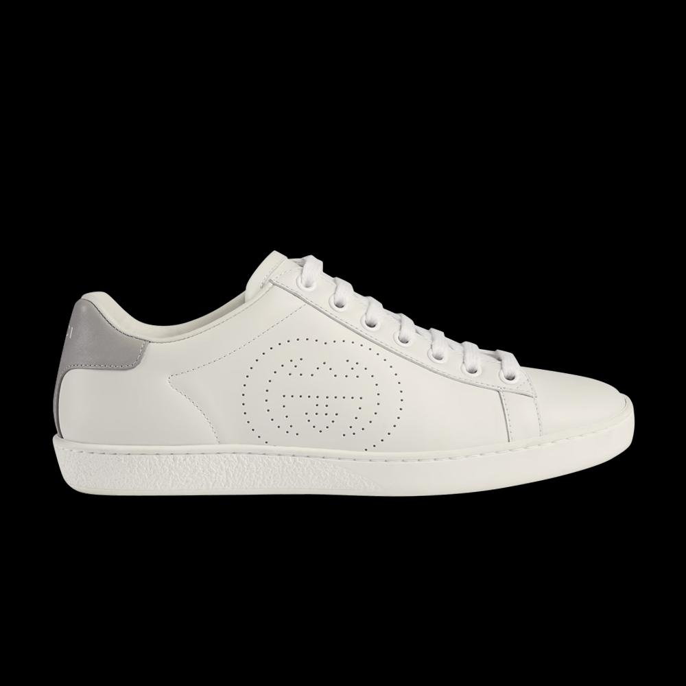 Кроссовки Gucci Wmns Ace 'Interlocking G - White Grey' 1