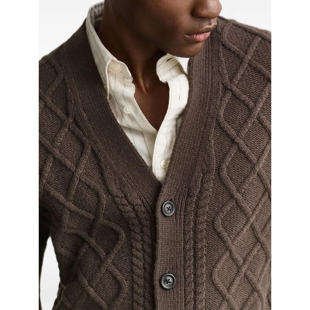 cable-knit wool cardigan 5