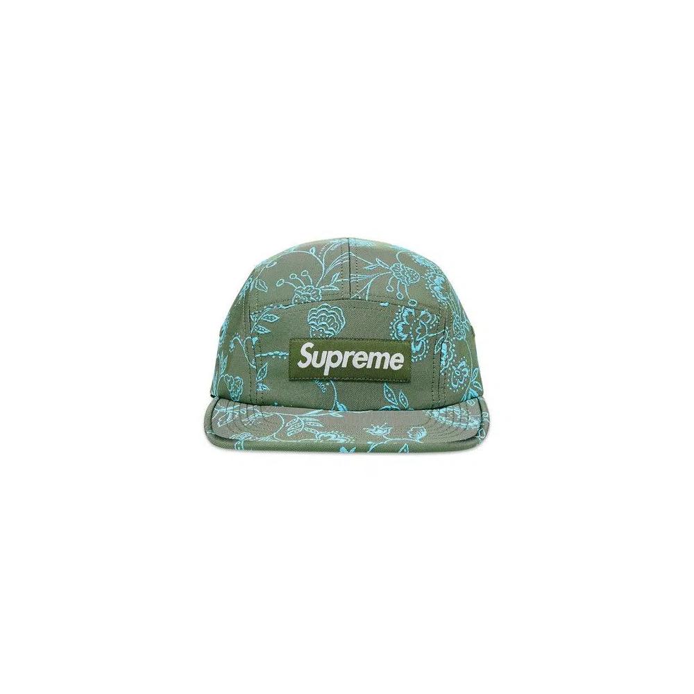 Кепки Supreme Floral Jacquard Camp Cap 'Green' 1