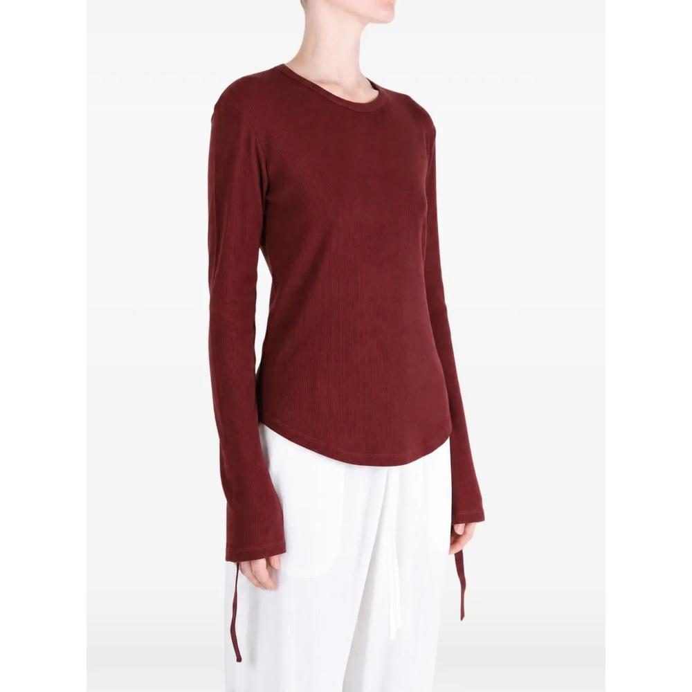 Dot ribbed-knit long-sleeve t-shirt 3