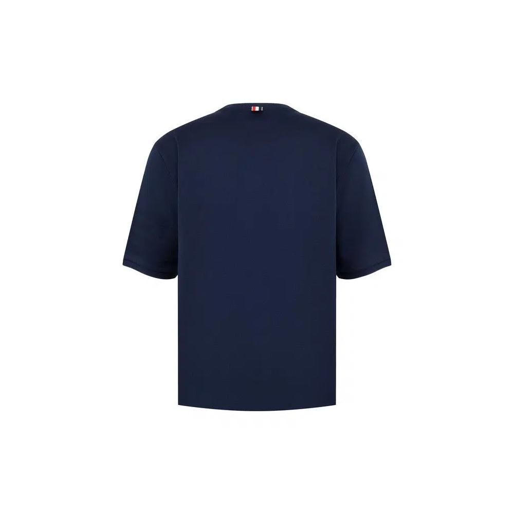 Футболки с коротким рукавом Thom Browne Short-Sleeve Rib Cuff Tee 'White' 2