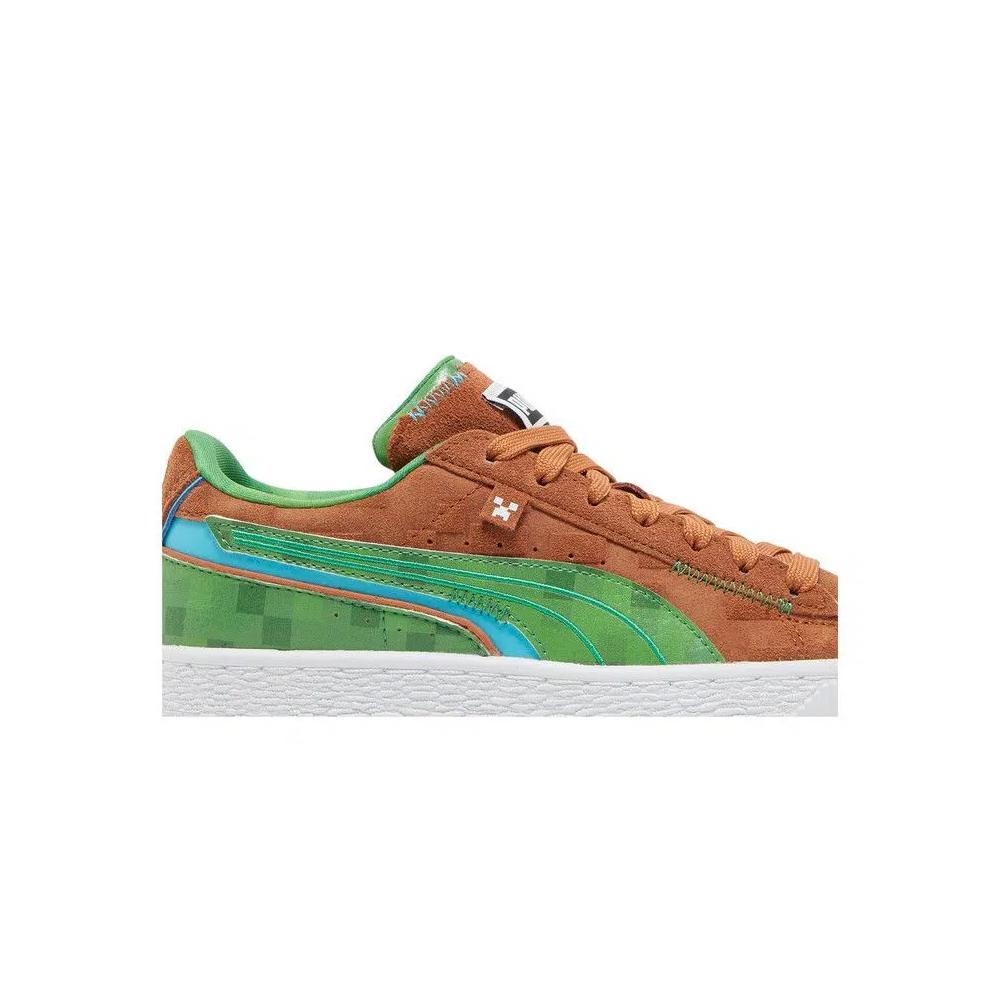 Кроссовки Minecraft x Puma Suede Jr 'Grass Block' 2