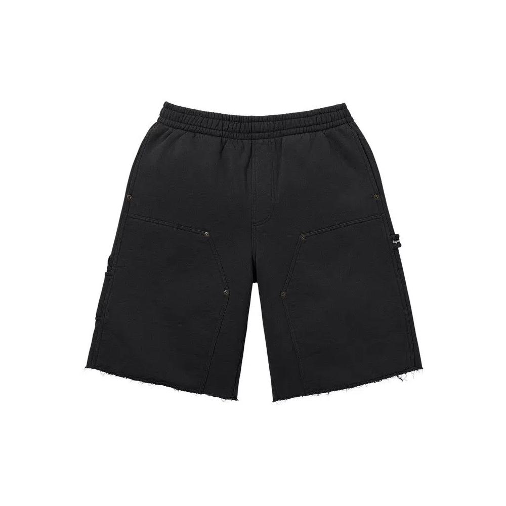 Шорты Supreme Double Knee Painter Sweatshort 'Black' 1