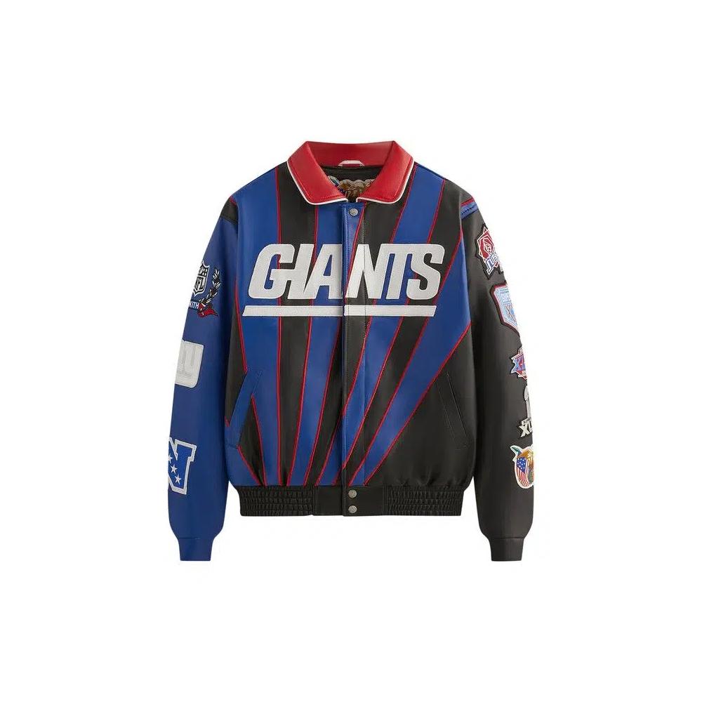 Бомберы Kith & Jeff Hamilton for the NFL: Giants Leather Varsity Jacket 'Giants' 1