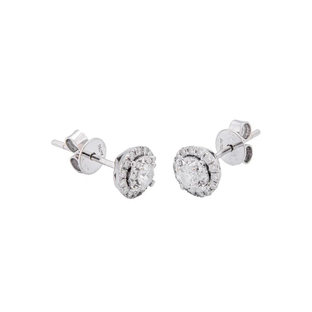LITZ 18K серьги с бриллиантами из белого золота YF-YFT495B5 2
