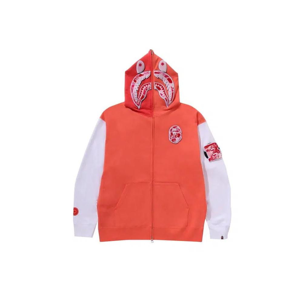Худи BAPE Shark Full Zip Hoodie Korea «Orange» 1