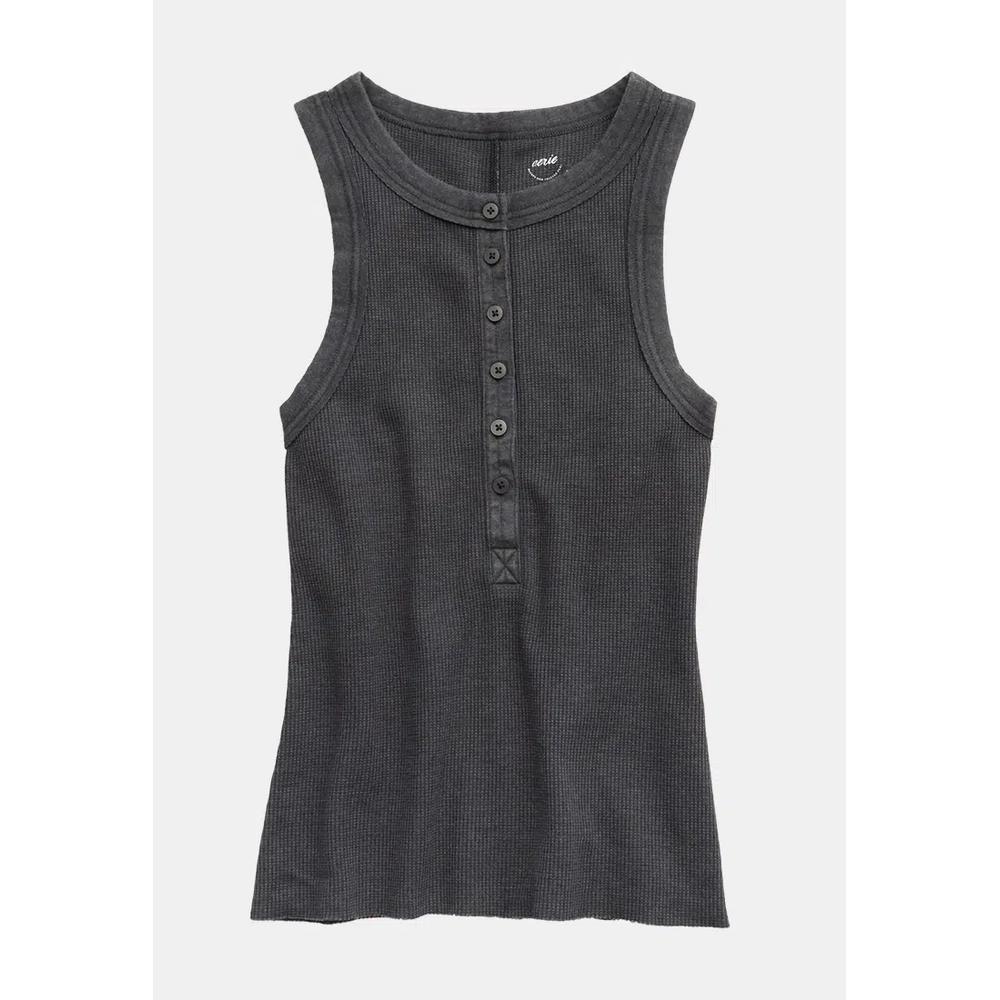 Майка Unwind Waffle Henley 4