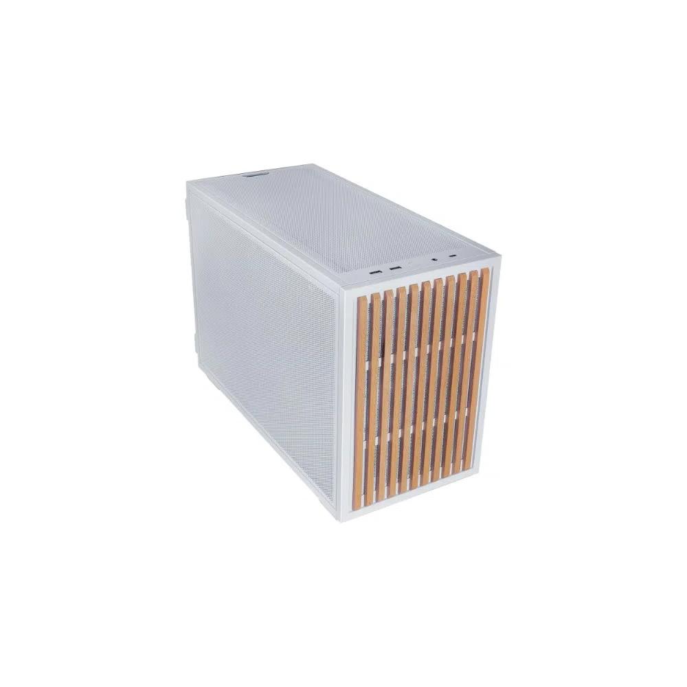 LIAN LI B4-mATX Wooden Micro-ATX корпус - White 2