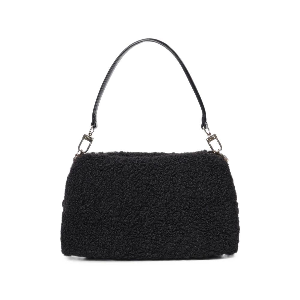 teddy-effect embroidered shoulder bag 2
